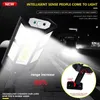 Trädgårdsdekorationer 9900 Lumens Est Solar LED Light Outdoor Lamp of Motion Sensor 4 Mode Waterproof Street Yard Lantern 221202