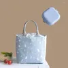 Dinnerware Sets 20 13 19cm Portable Lunch Bag Thermal Cooler Handbag Bento Pouch Dinner Container School Storage Bags Box Insulated Tote