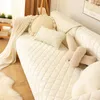 Chair Covers Quilted Cotton Sofa Towel Universal Non-slip Cushion Couch Cover Thick Washable Slipcover For Living Room Home Decor