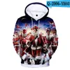 Felpa con cappuccio da uomo Felpa Casual stampata in 3D Natale Harajuku Abbigliamento uomo/donna Capispalla Kpop Divertente Boy Girl Fashion Pullover