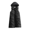 Gilets pour femmes Gilet d'hiver pour femmes veste sans manches automne hiver mode coréenne Parka élégante dames chic vêtements d'extérieur gilet 221202