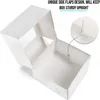 Gift Wrap 10pcs White Brown Cardboard Cake Box With Clear Window Home Party DIY Dessert Cupcake Packing Package 221202