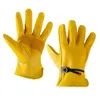 First layer cowhide hand protection gardening work high temperature cutting prevention driver handling electric welding mining gloves