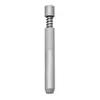 Portable Metal Pipes One Hitter Bat Spring Pipe 78MM Aluminum Snuff Snorter Tube Dugout Tobacco Herb Pipes