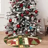 Kerstdecoraties Santa Claus Snowflake Gedrukt Jaar Decoratie Leveringen Rode hartpatroon Boom ornamenten voor Home Holiday Feest