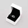 925 Sterling Silver Logo Double Circle Ring com caixa original para Pandora CZ Jóias de festa de moda Diamond para homens Anéis de namorada presente