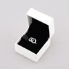 925 Sterling Silver Logo Dubbele cirkelring met originele doos voor Pandora CZ Diamond Fashion Party Sieraden voor vrouwelijke mannen Rings Girlferen Gift