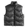 Femmes Gilets Femmes Parkas Gilet Vestes Manteaux Vert Avec Veste À Glissière Femme Casual Mode Gilet Dames Sans Manches Solide Femme Outwear 221202