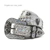 2022 Designer Belt Bb Simon Skull Rhinestone Belt for Men and Women Hand Made Hip Hop Punk Fashion Pant miss seller 216o