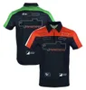 New moto racing suit lapel POLO shirt clothes team overalls short sleeve T-shirt men's custom