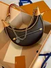 Girl Luxury fashion Designer LOOP M81098 shoulder bags half moon Womens sling Croissant mens hand bag Metal chain clutch large Leather totes crossbody Underarm bags