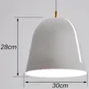 Lampy wiszące Dia 30 cm światła nordyckie LED moda reakcyjna lampa salonu do sypialni Droplight do domu wystroju oświetlenia domowego