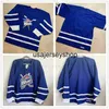 Hockey Jersey Custom Vintage Labatt Blue Baeur s Sydd CCM Letters Lappar något namn ditt nummerstorlek S-6XL