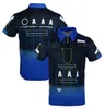 New moto racing suit lapel POLO shirt clothes team overalls short sleeve T-shirt men's custom