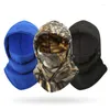 Halsdukar Thermal Fleece Herr Hatt Halsvärmare Vandring Halsduk Vindtät Varm Balaclava Vinter Skull Bandana Beanies Buff Ansiktsmask