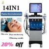 متعددة الوظائف microdermabrasion 14 في 1 الماس تقشير Hydra Facials مياه جيت مائية الوجه Hydra Dermabrasion Machine