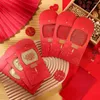 Emballage cadeau Argent porte-bonheur exquis Festival du printemps chinois Année Poches Bénédiction Animation dynamique Enveloppe rouge
