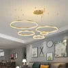 Люстр современный светодиодный потолочный циркулярный кольцо гостиная спальня Столовая освещение дома в помещении 221203