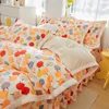 Bedding Desets Flanela Winter Flanela Cat Plaw Quilt Capt