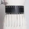 Riemen 2022 Fashion Women Luxury Tassel Chain Crystal Belt Rhinestone brede bruid coole femme tailleband riemen accessoires