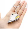 Keychain de mode masculin 3d mini-ballon de basket-ball sneaker pendentif LED Sac de lampe de poche