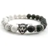 Charm armband lava rock p￤rlband armband mode natursten charm smycken punk manschetter armband vulkan och vita turkos armband dhpti