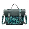 Evening Bags EUMOAN Leather Women's Bag Embossed Color Polishing Process Retro Handbag Messenger Single S