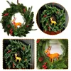 Decorative Flowers Ornament Hanging Garland Deer Small Christmas Door Home Decor