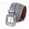 2022 Designer Belt BB Simon Rhinestone Belt Hip Hop Rivet f￶r m￤n och kvinnor punk stil stift sp￤nne inlagd m￥ngsidiga byxor fr￶ken s￤ljare