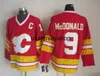 ホッケージャージーメン12 Jarome Iginla 2 Al Macinis 9 Lanny McDonald 10 Roberts Vintage CCM Stitched