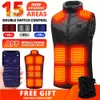 Gilet tattici 15 aree Scaldamuscoli autoriscaldato Giacca riscaldante da uomo calda alimentata tramite USB Giacca termica da uomo invernale S-6XL 221203