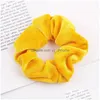 ヘアラバーバンドVEET SCRUNCHIE WOMEN GIRSS ELASTIC HAIR ROBBANDSACESSORIES GUM for Tie Ring Rope Ponytail Holder Headdress d Dhzij