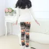 Leggings Tights Winter Warm for Kids Girls Casual High Waist Thick Velvet Plush Stretch Christmas Pants Clothes 221203