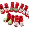 Haaraccessoires geboren babyjongens meisjes kerstvloer sokken anti-slip stap dikke speelmat