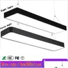 Tavan Işıkları Ofis Avizesi Aydınlatma 110V 220V LED Droplight Gymnasium Strip Asma Tel lambalar Studio Square Modern Tavan Li Ottry