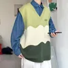 Gilet da uomo Gilet maglione Vestibilità ampia Pullover uniforme per ragazzi scolastici elasticizzati caldi