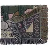 Koc Decor Home Wyspek Wąż Sofa Sofa Ręcznik Boho Tobestry Dekoracyjne amerykańskie country Bedspread 221203