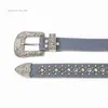 2022 Designer Belt BB Simon Rhinestone Belt Hip Hop Rivet f￶r m￤n och kvinnor punk stil stift sp￤nne inlagd m￥ngsidiga byxor fr￶ken s￤ljare