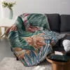 Chair Covers Noridc Geometry Sofa Cover Towel Throw Blanket Simple Caret Tapestry Kitted Bedspread Home Textile Dropship