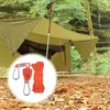 Outdoor Gadgets 4m Reflective Camping Rope Adjustable Tent Belt Adjuster For Hiking Tarp Canopy Shelter 221203