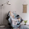 Dekens Halloween -stijl Tassel Throw -deken voor bedden Sofa handdoek Single Full Cover Winter Picknick Mat Nordic Tapestry XT05 221203