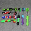 Mini silicone Nectar Pipe kit portable Concentrate smoke Pipe water pipes with Titanium Tip Dab Straw Oil Rigs