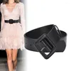 Belts Cowhide Pin Buckle Wide Belt For Women Luxury Design Fashion Casual Coat Decorative Waistband Gothic Vintage Y2k Girdle Female