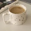 Tassen Nordic Keramik Kaffeetasse Teetasse Gepunktetes Trinkgeschirr Paar Geschenke Wasser für Latte Espresso Urlaub