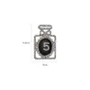 Sparkly Crystal NO5 Brooch Women Perfume Bottle NO5 Brooches Suit Lapel Pin for Gift Party