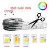 Strisce Led Led Strip Light Dc12V 5M 300 Leds Smd3528 5050 5630 Diodetape Nastro monocolore Flessibile Home Decoation L Otjkv