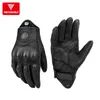 Five Fingers Gloves Genuine Leather Motorcycle Winter Summer Goatskin Riding Touch Fist Joint Protect Guantes Moto Luvas 221202