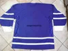 Maglia da hockey Custom Vintage Labatt Blue Baeur s cucita CCM lettere patch qualsiasi nome il tuo numero taglia S-6XL