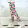 Leggings Tights Winter Warm for Kids Girls Casual High Waist Thick Velvet Plush Stretch Christmas Pants Clothes 221203