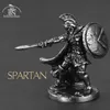 Obiekty dekoracyjne figurki 1PCS Starożytny Spartan Rome Soliders Miniatury metalowe metalowe żołnierze Model Statue Desktop Prezent 221203